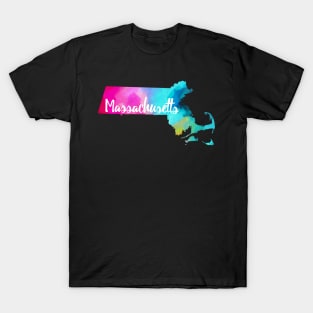 Colorful Massachusetts T-Shirt